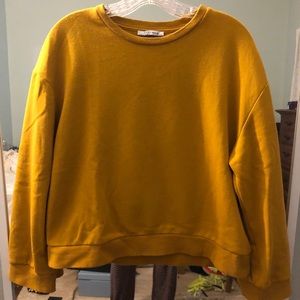 Zara mustard sweatshirt
